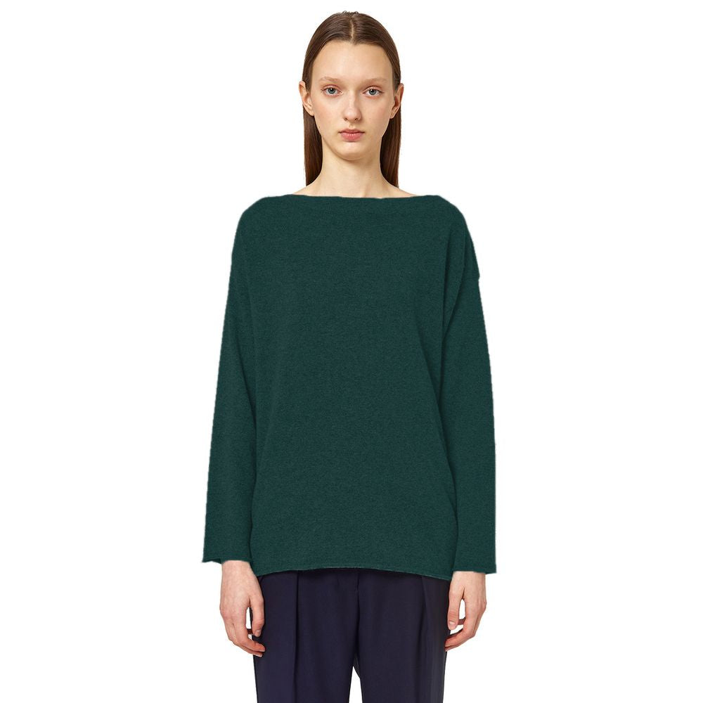 Alpha Studio Green Silk Sweater