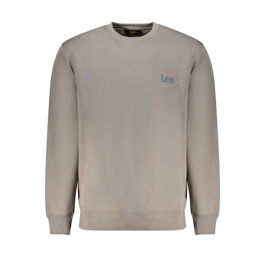 Lee Gray Cotton Men Sweater