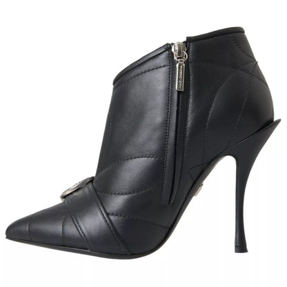 Dolce & Gabbana Black Leather Di Lambskin Boot