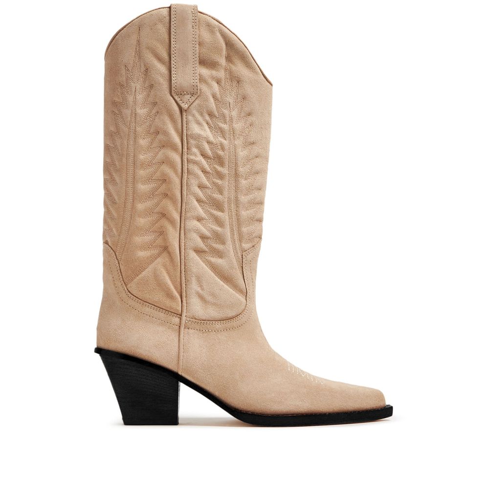 Paris Texas Beige Leather Boot