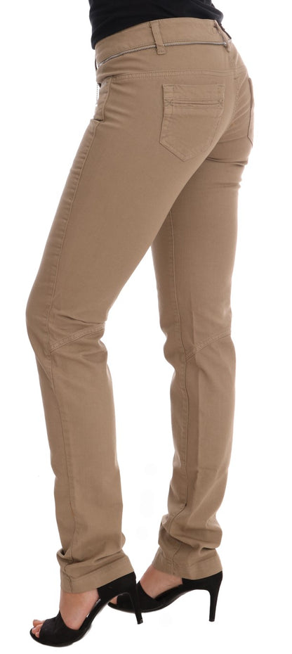 Costume National Beige Super Slim Fit Denim Delight