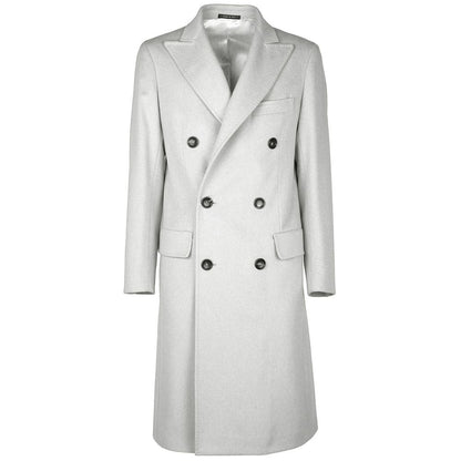 Made in Italy White Wool Vergine Jacket