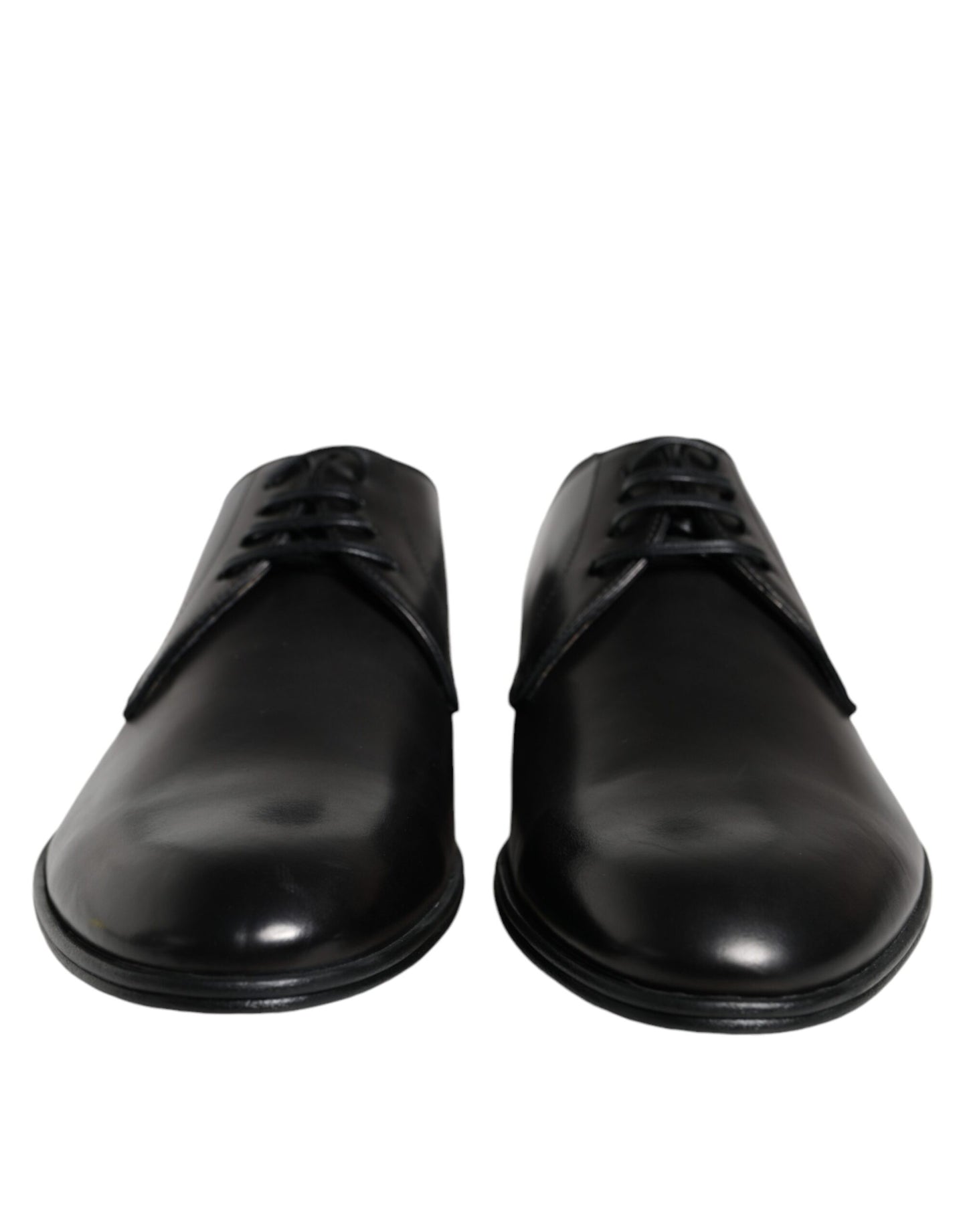 Dolce & Gabbana Black Leather Derby Formal Dress Shoes