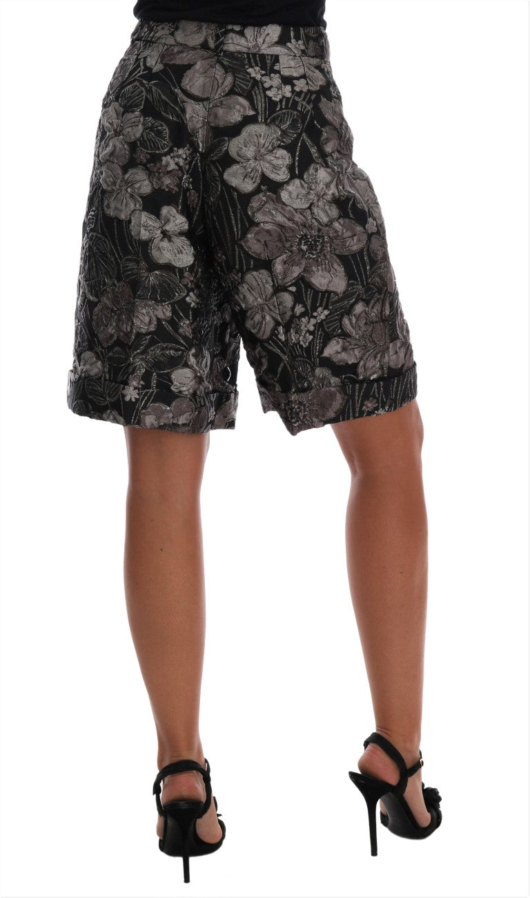 Dolce & Gabbana Elegant High-Waist Brocade Shorts