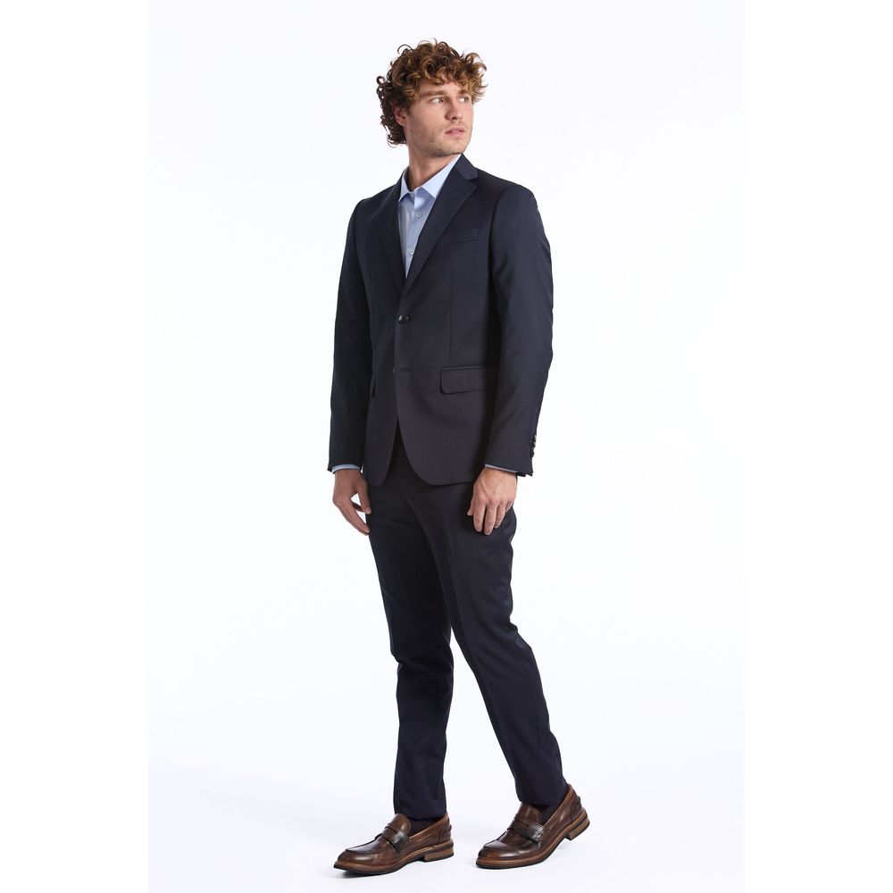 Baldinini Trend Blue Wool Suit