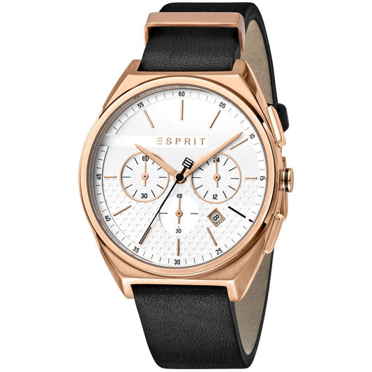 Esprit Black Leather Watch