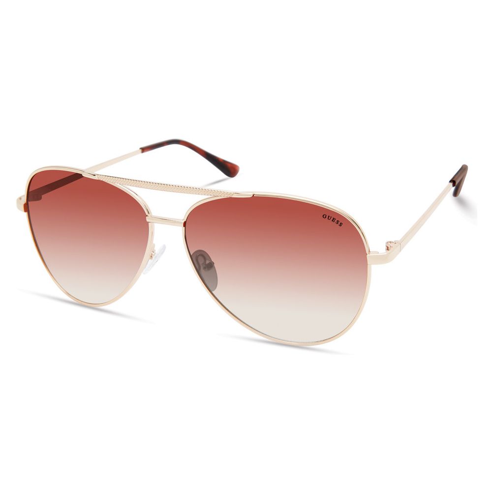 Guess Gold Metal Sunglasses