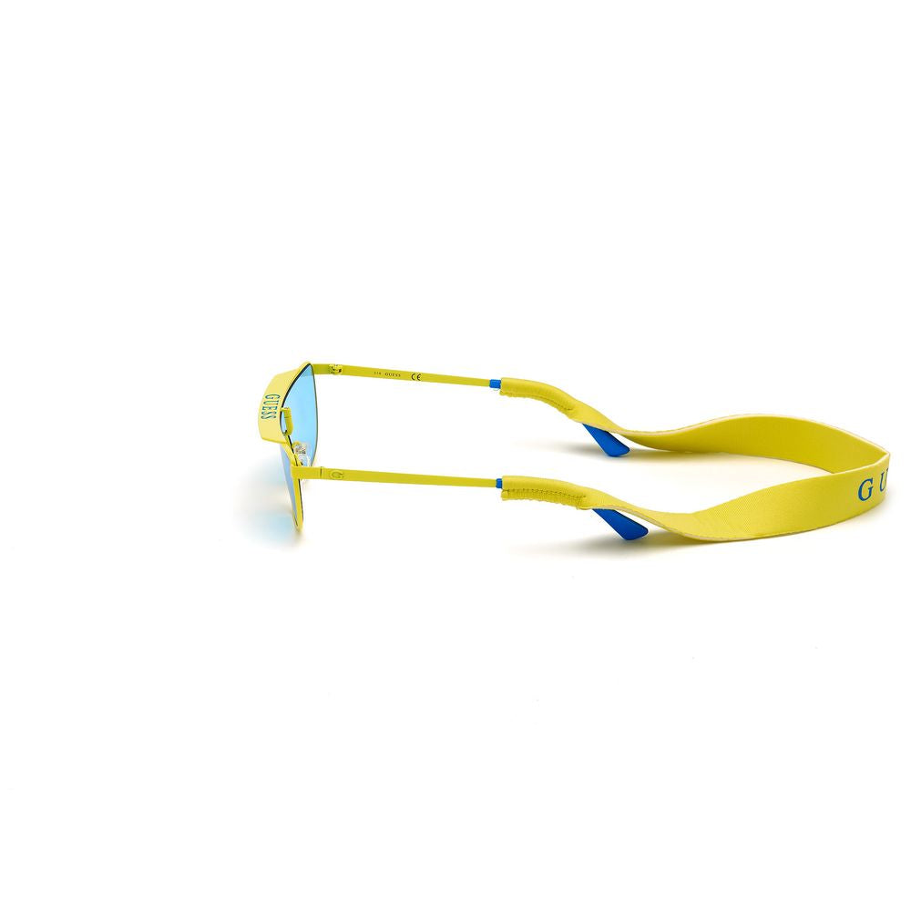 Guess Yellow Metal Sunglasses