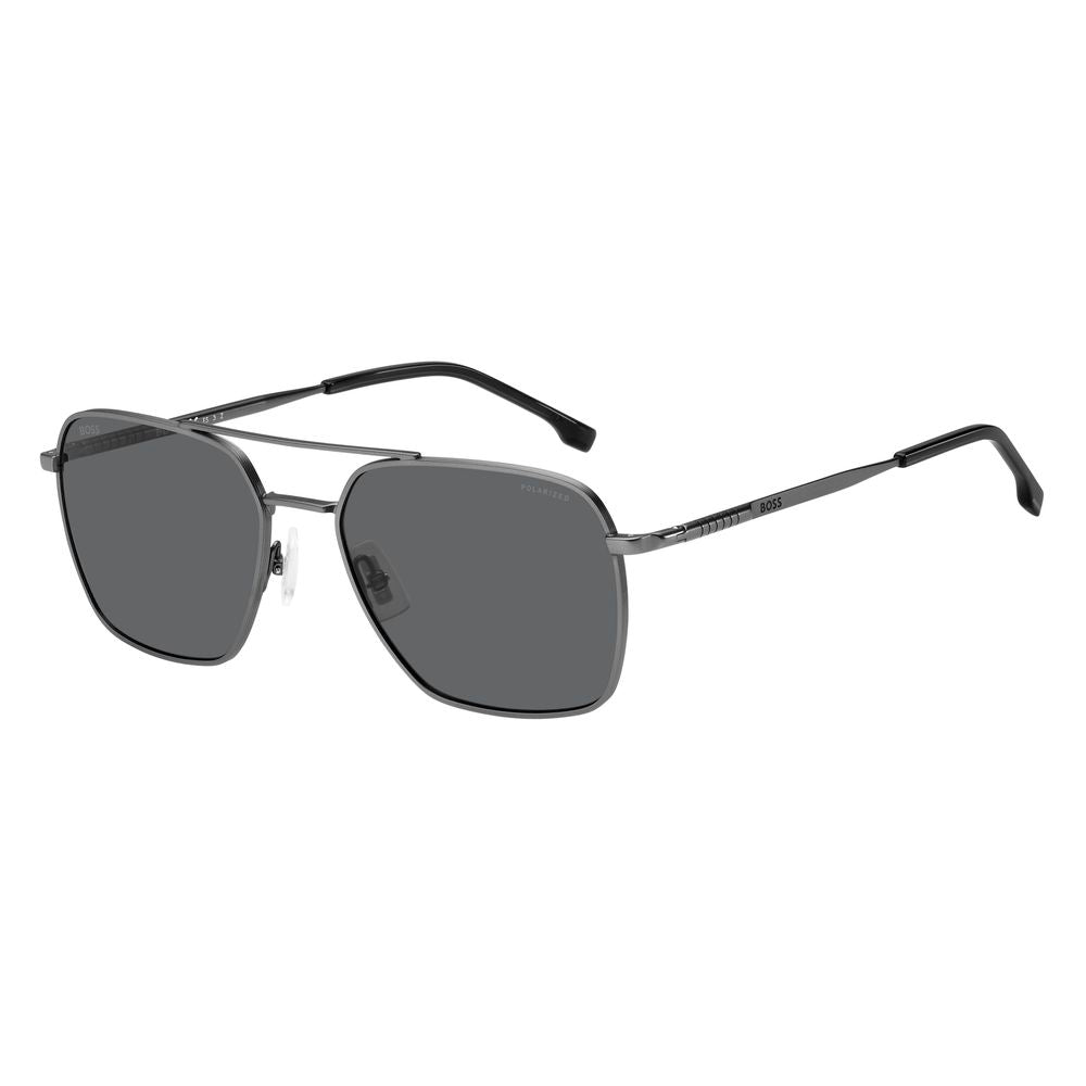 Hugo Boss Gray Metal Sunglasses