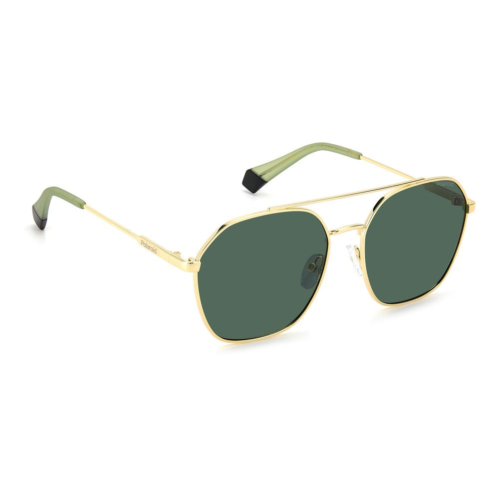 Polaroid Gold Stainless Steel Sunglasses