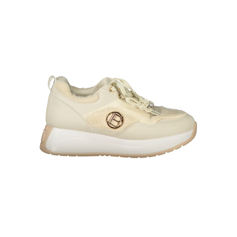 Laura Biagiotti Beige Polyethylene Women Sneaker