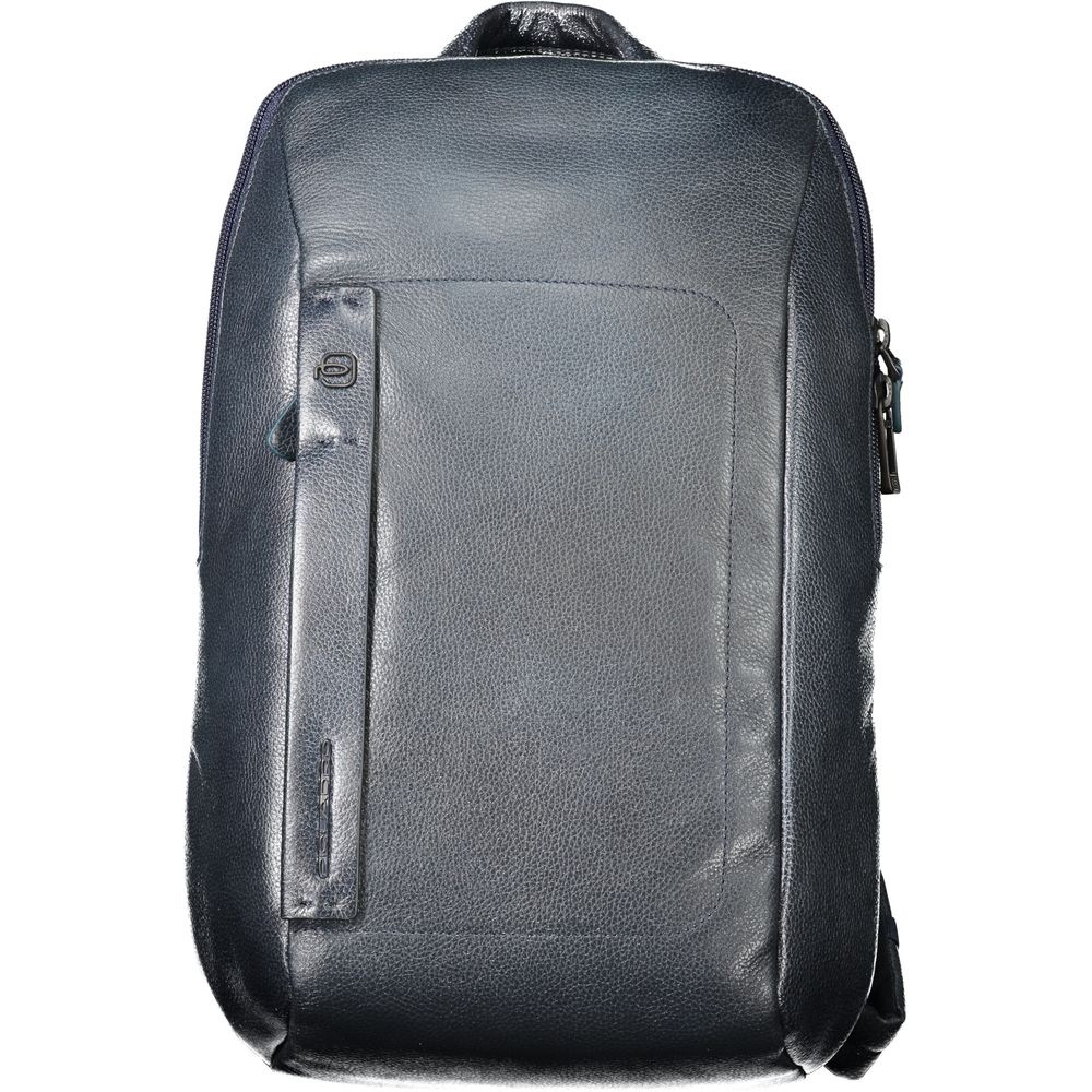 Piquadro Blue Leather Men Backpack