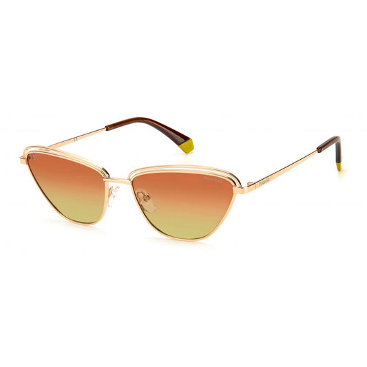 Polaroid Gold Metal Sunglasses