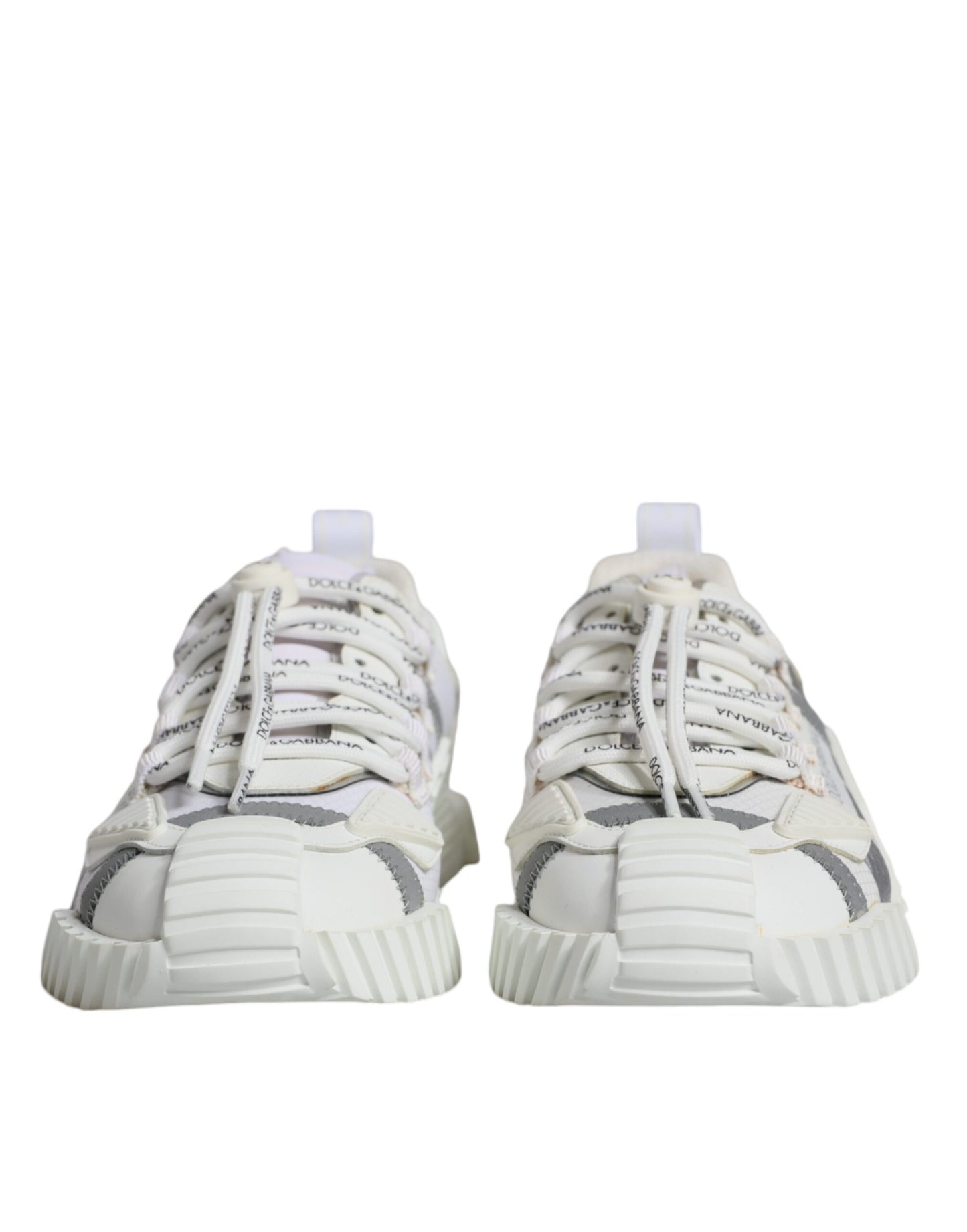 Dolce & Gabbana White Lace Up Low Top NS1 Sneakers Shoes