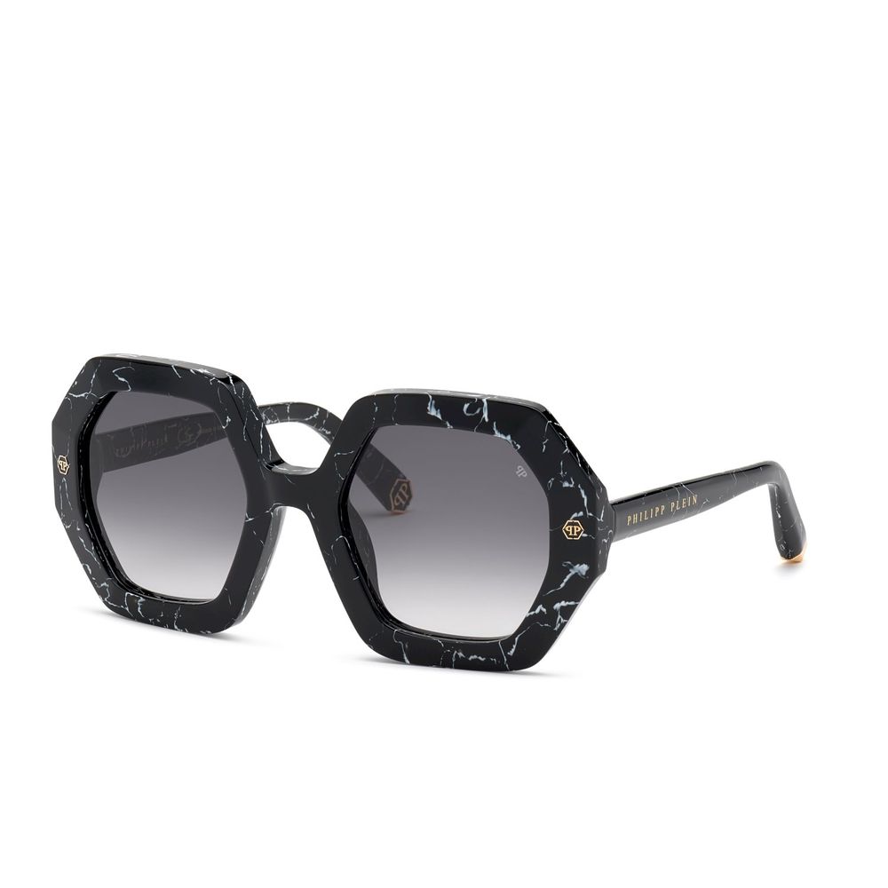 Philipp Plein Black Acetate Sunglasses