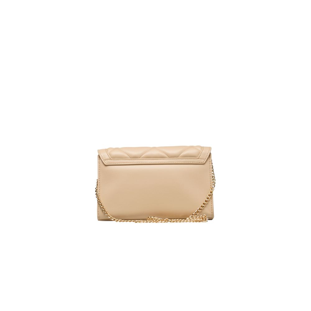 Love Moschino Beige Polyethylene Women Crossbody Bag