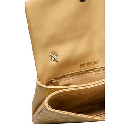 Love Moschino Gold Polyethylene Women Crossbody Bag