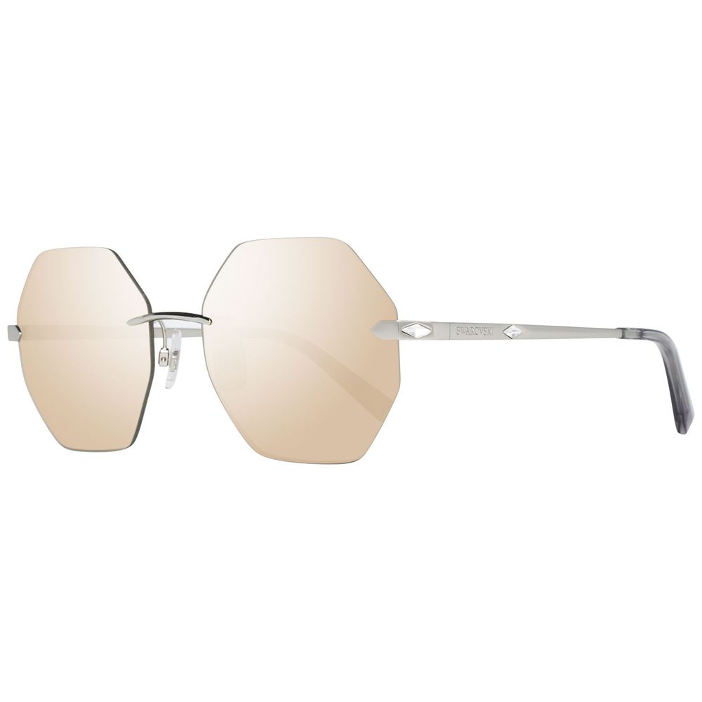 Swarovski Silver Metal Sunglasses