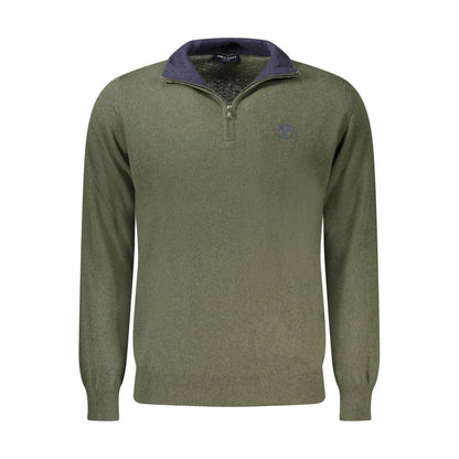 North Sails Green Wool Men Sweater