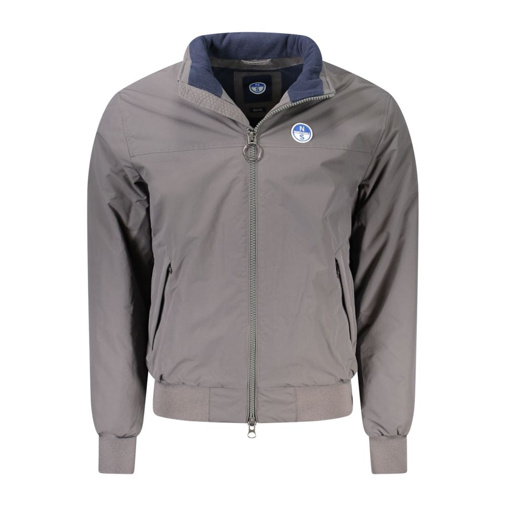 North Sails Gray Polyamide Men Jacket