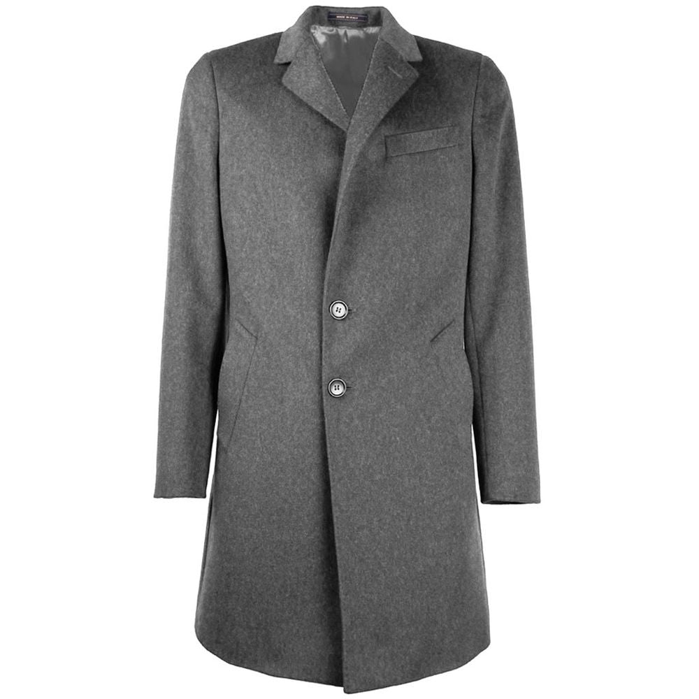 Made in Italy Gray Wool Men's Jacket