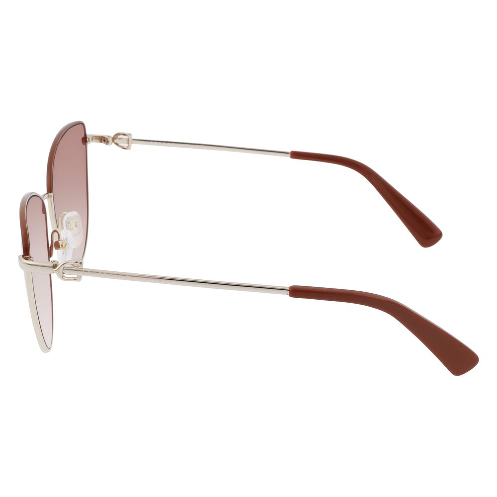 Longchamp Gold Metal Sunglasses