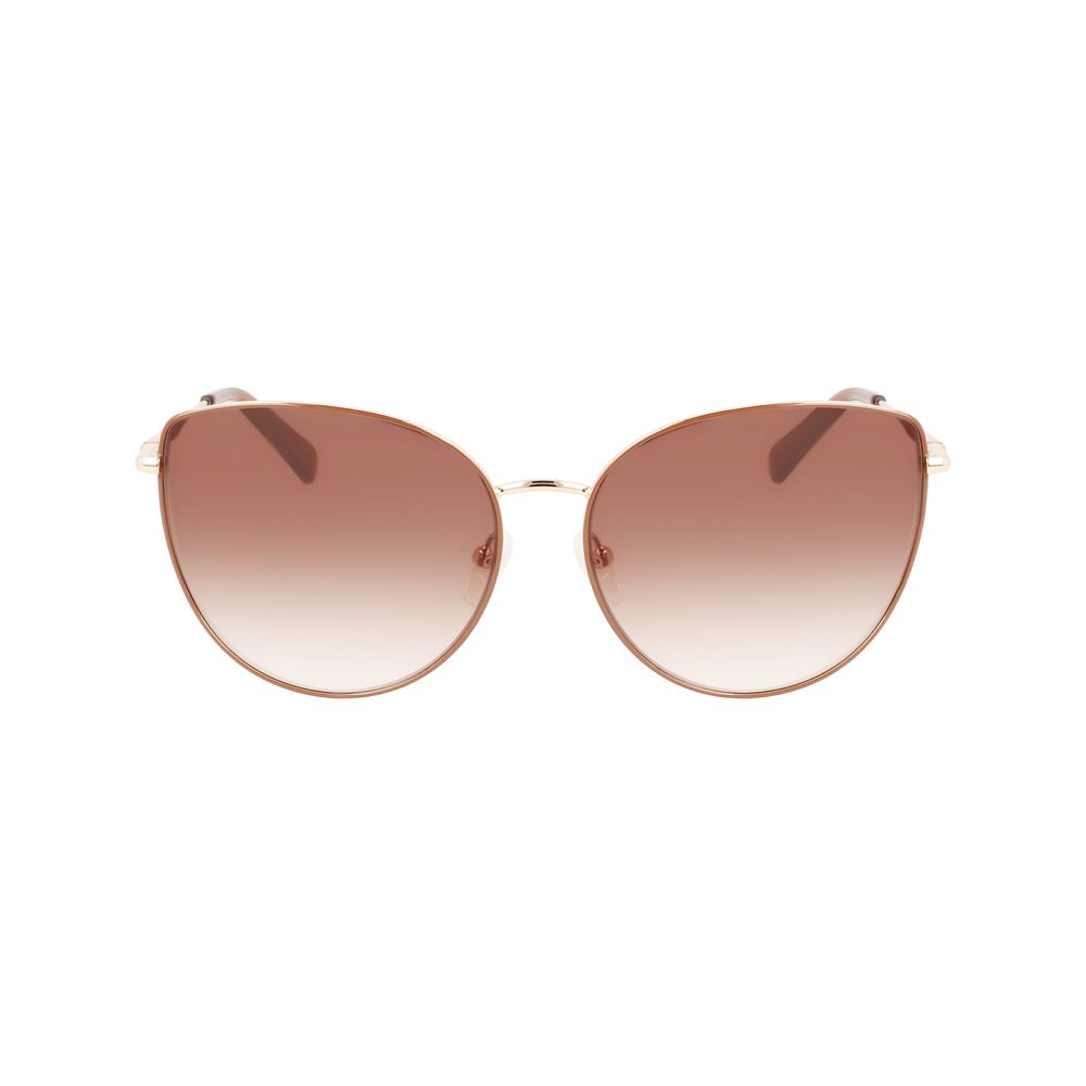 Longchamp Gold Metal Sunglasses