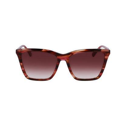 Longchamp Red Acetate Sunglasses