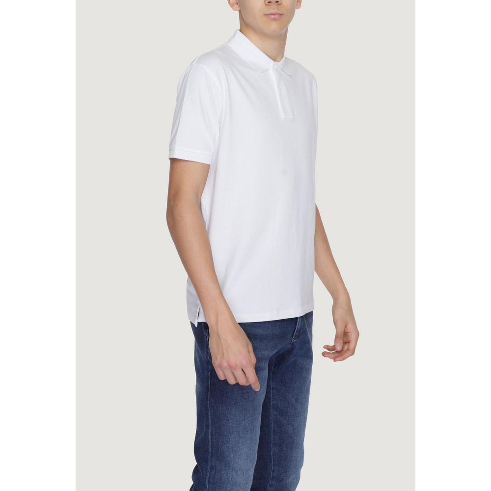 Suns White Cotton Polo Shirt