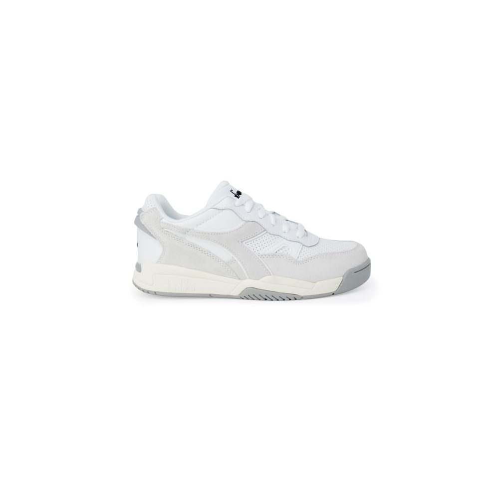 Diadora White Synthetic Leather Sneaker