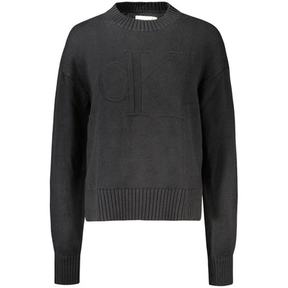 Calvin Klein Black Cotton Women Sweater