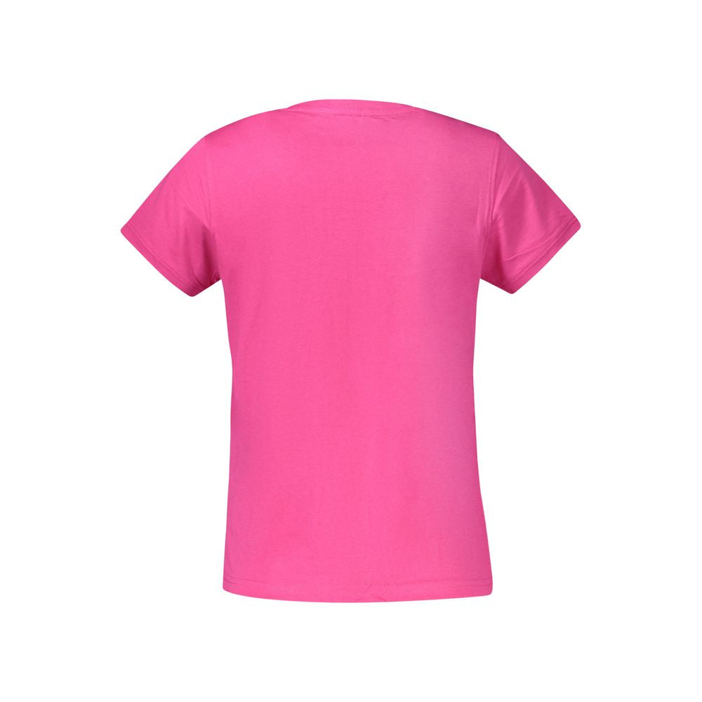 Kappa Pink Cotton Women T-Shirt