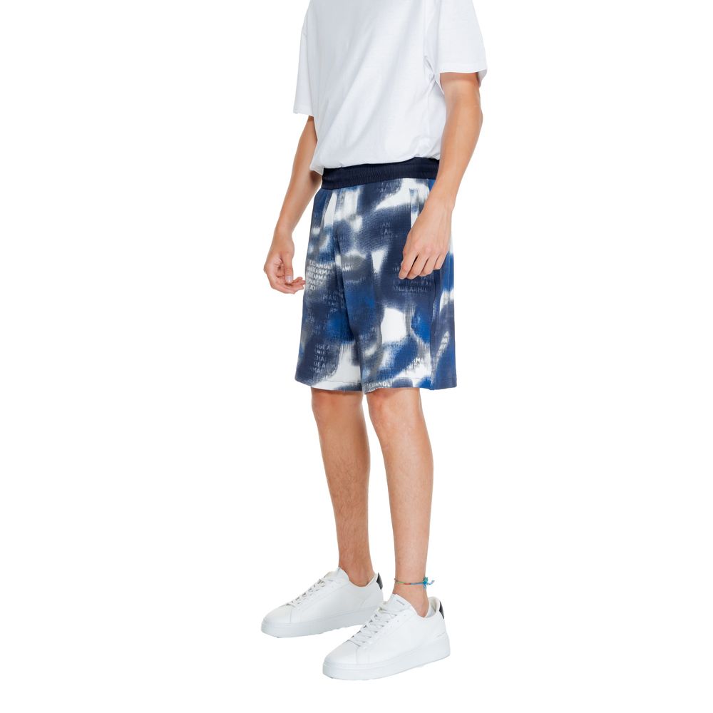 Armani Exchange Blue Cotton Short