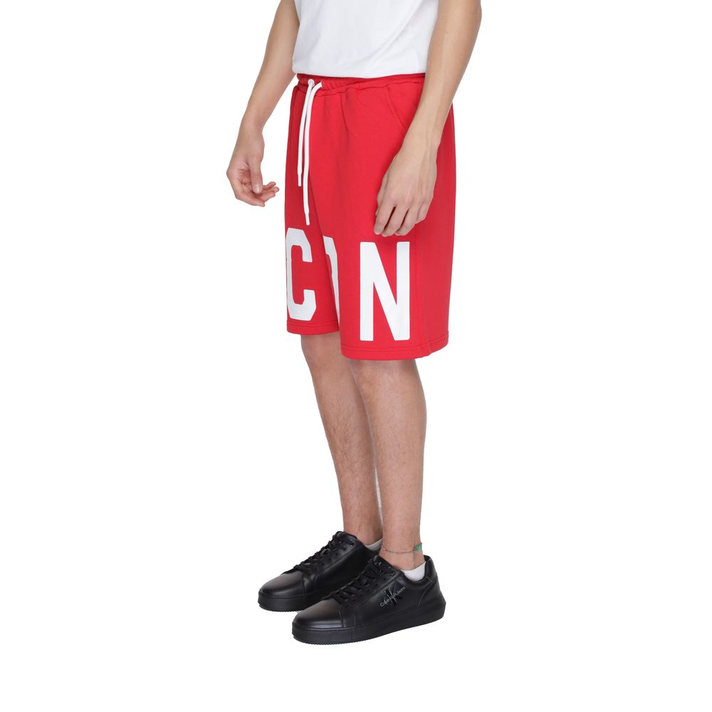 Icon Red Cotton Short