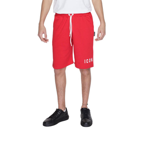 Icon Red Cotton Short