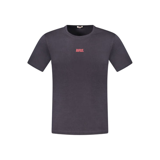 Rifle Blue Cotton Men T-Shirt