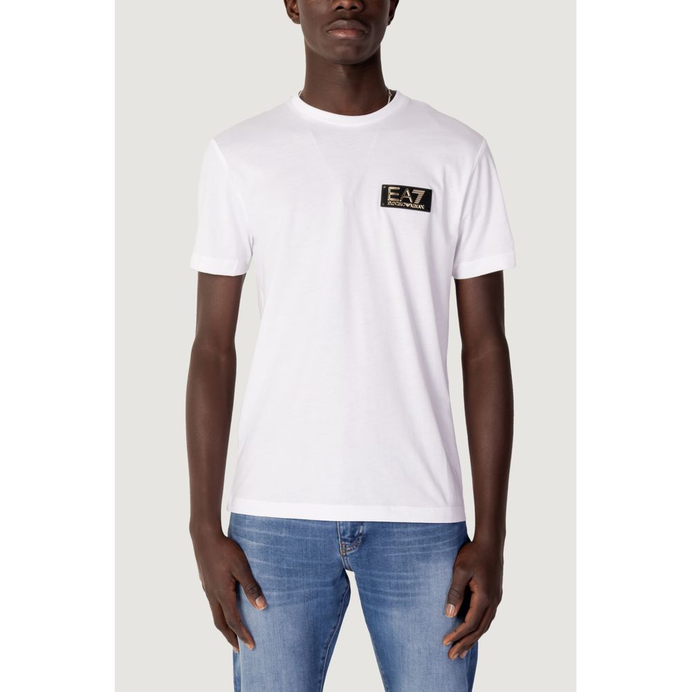 EA7 Emporio Armani White Cotton T-Shirt