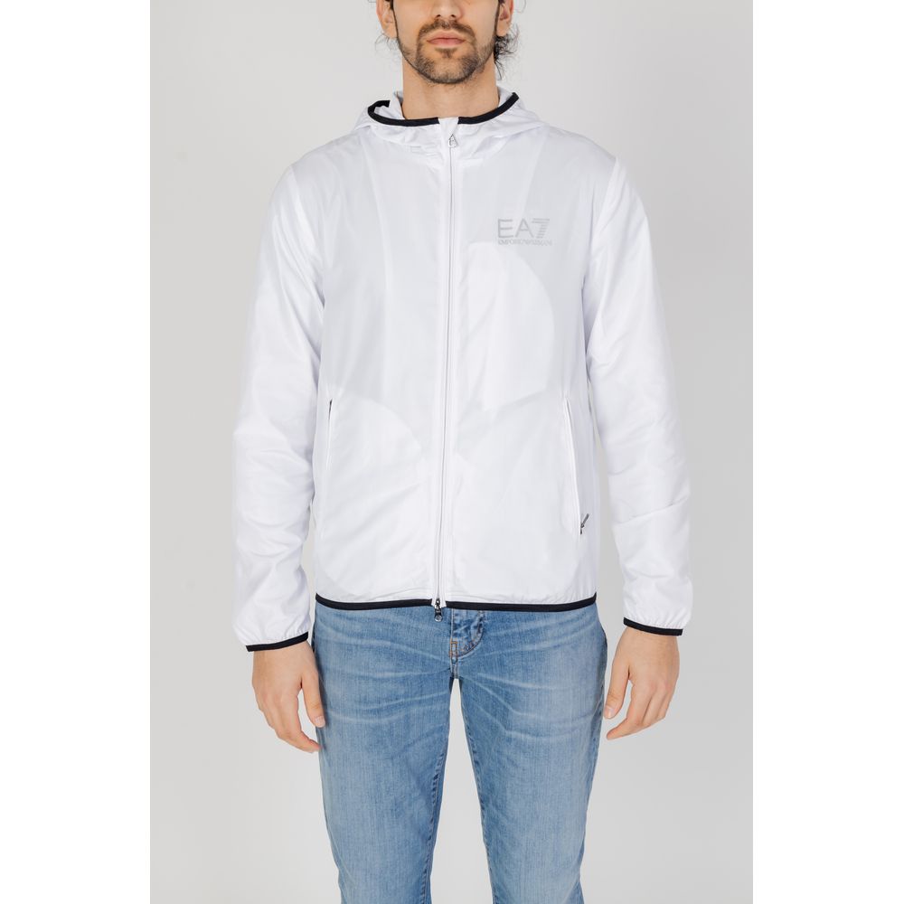 EA7 Emporio Armani White Polyester Jacket