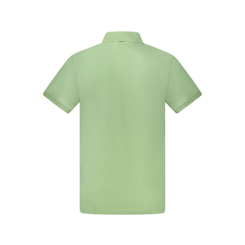 Hugo Boss Green Cotton Men Polo Shirt