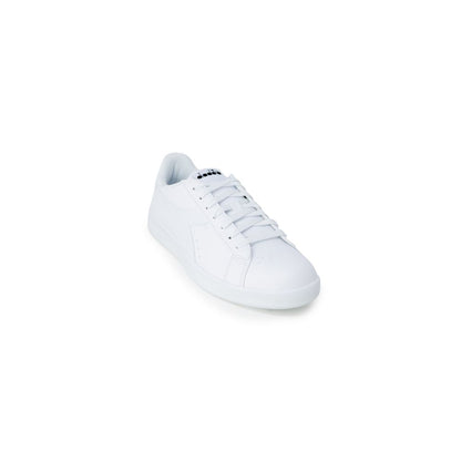 Diadora White Synthetic Leather Sneaker