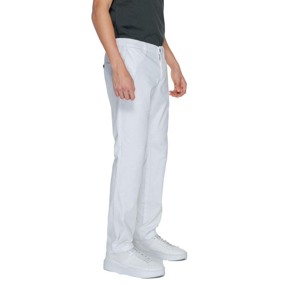 Armani Exchange White Cotton Jeans & Pant