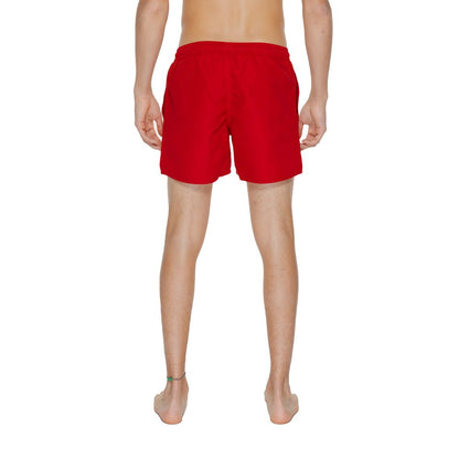 EA7 Emporio Armani Red Polyester Swimwear