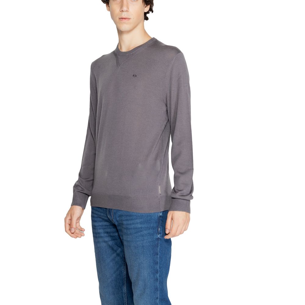 Armani Exchange Gray Wool Sweater