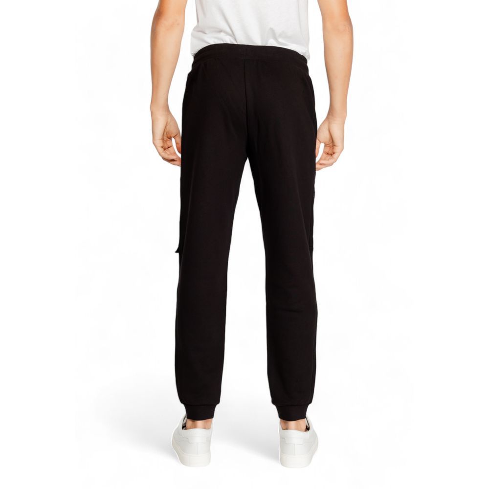 EA7 Emporio Armani Black Cotton Jeans & Pant