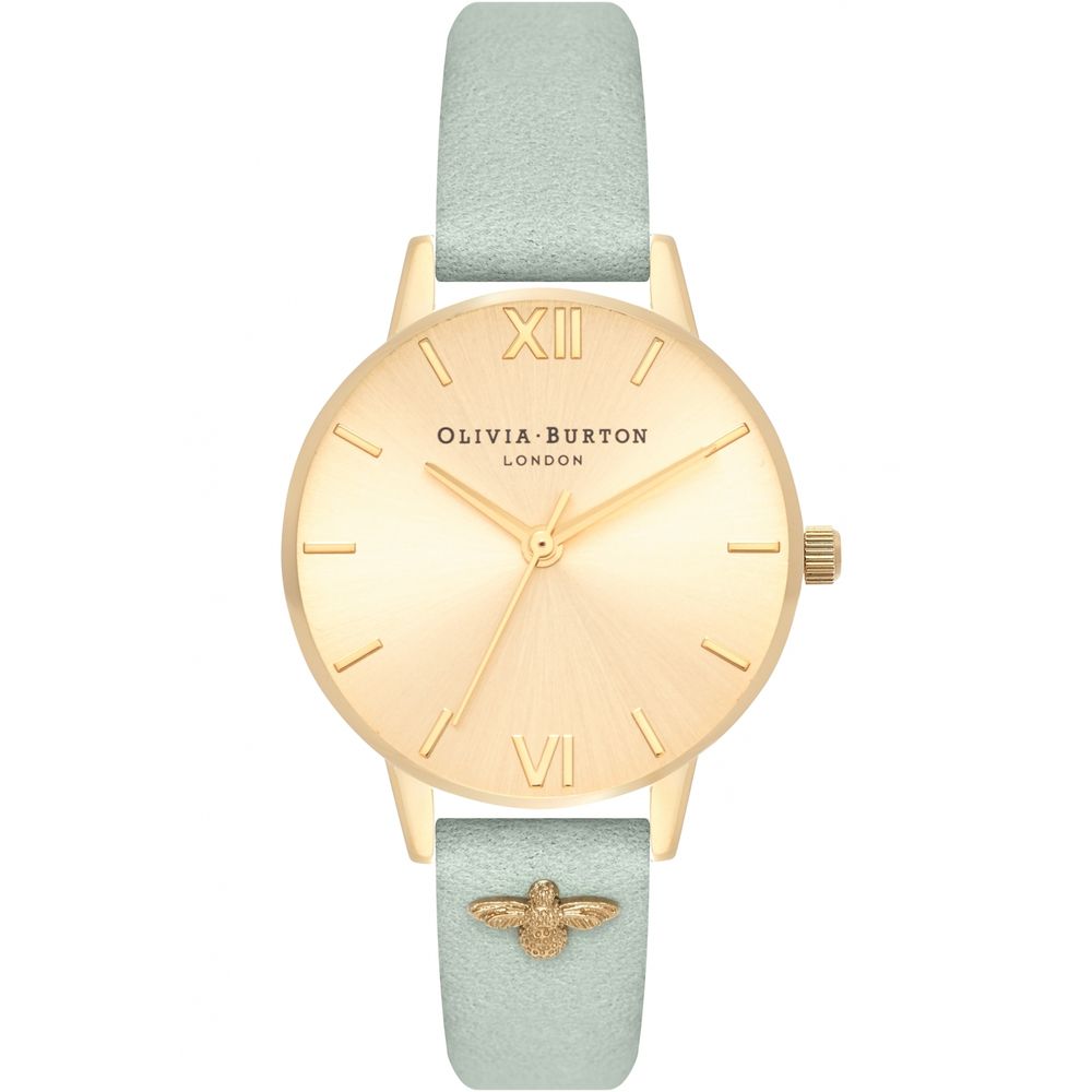 Olivia Burton Green Synthetic Leather Watch