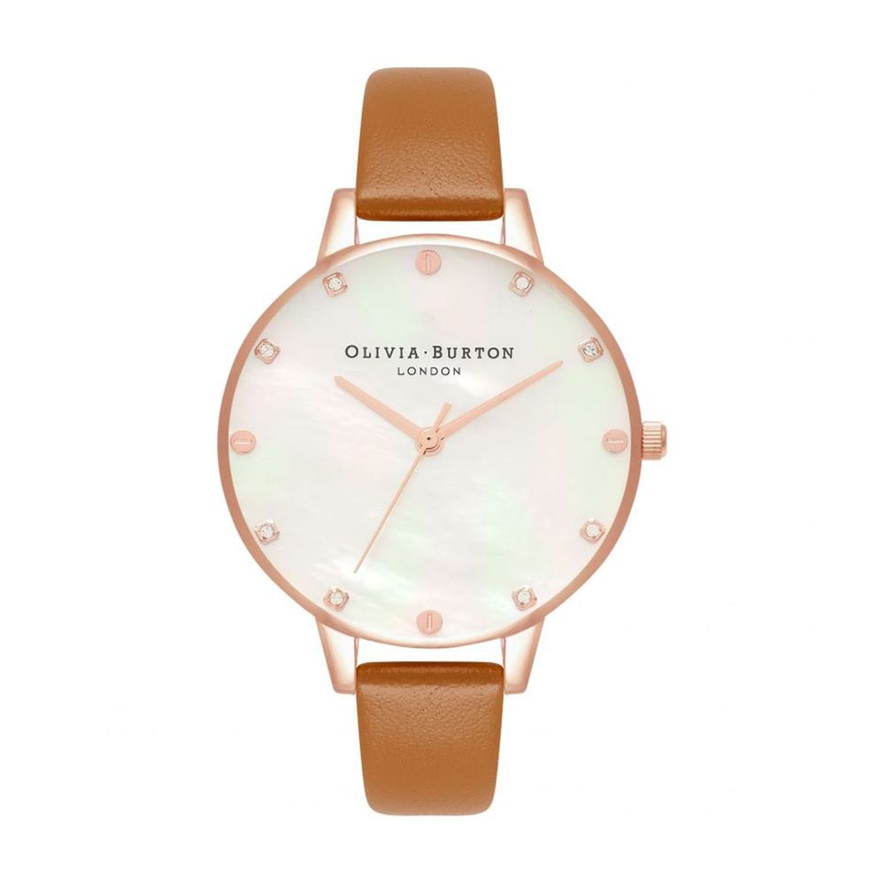 Olivia Burton Brown Synthetic Leather Watch