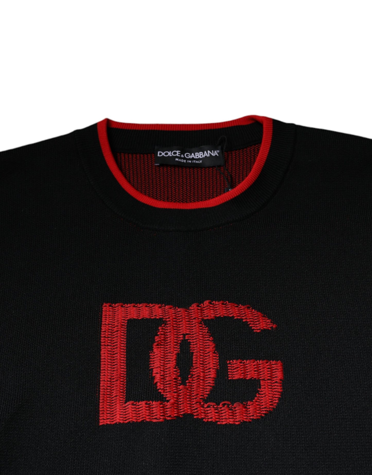 Dolce & Gabbana Black DG Logo Crew Neck Sweatshirt Sweater