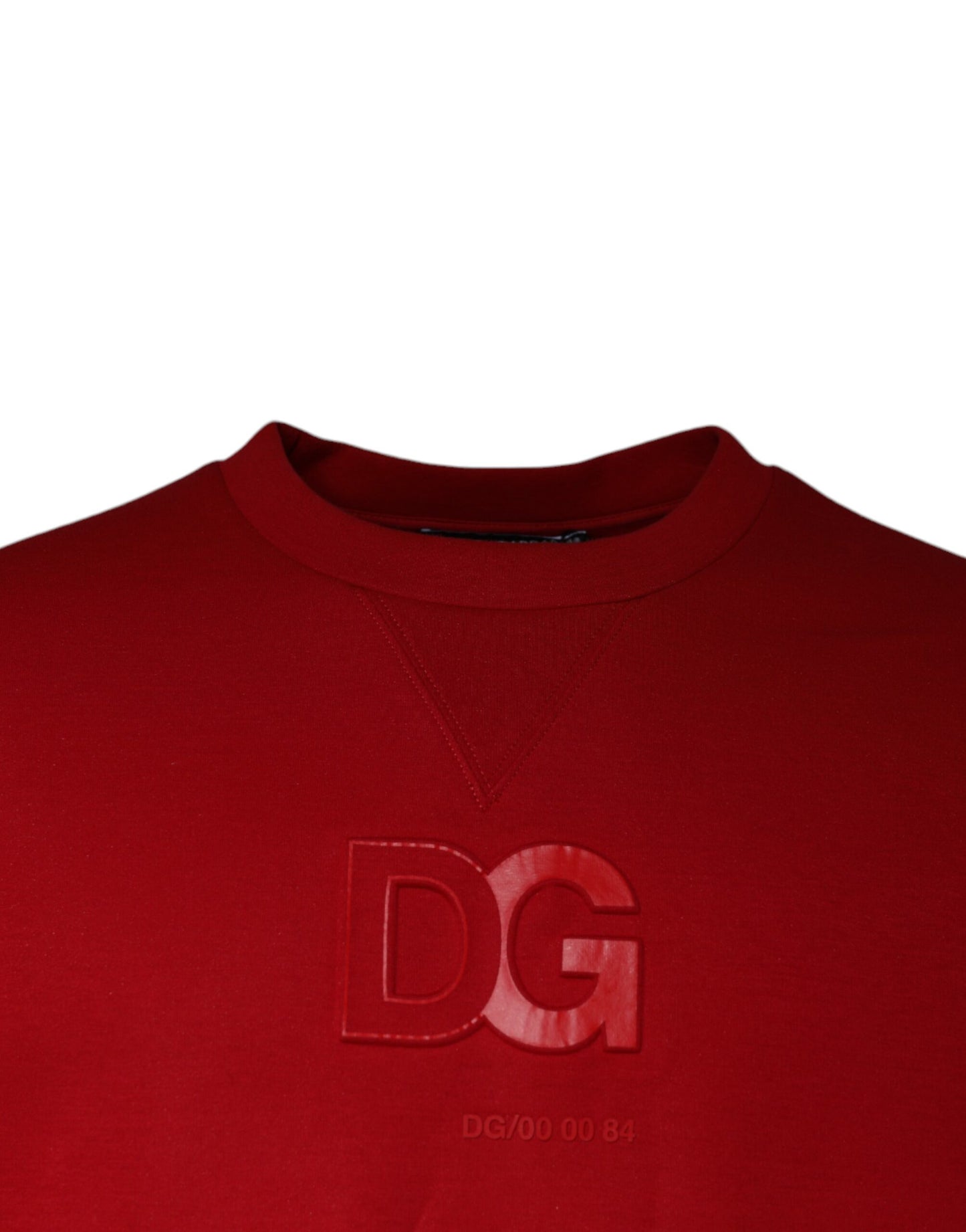 Dolce & Gabbana Maroon DG Logo Cotton Sweatshirt Sweater