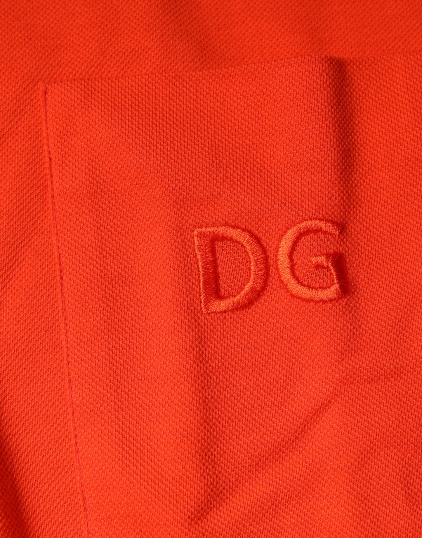 Dolce & Gabbana Orange Cotton Button Down Casual Polo Shirt