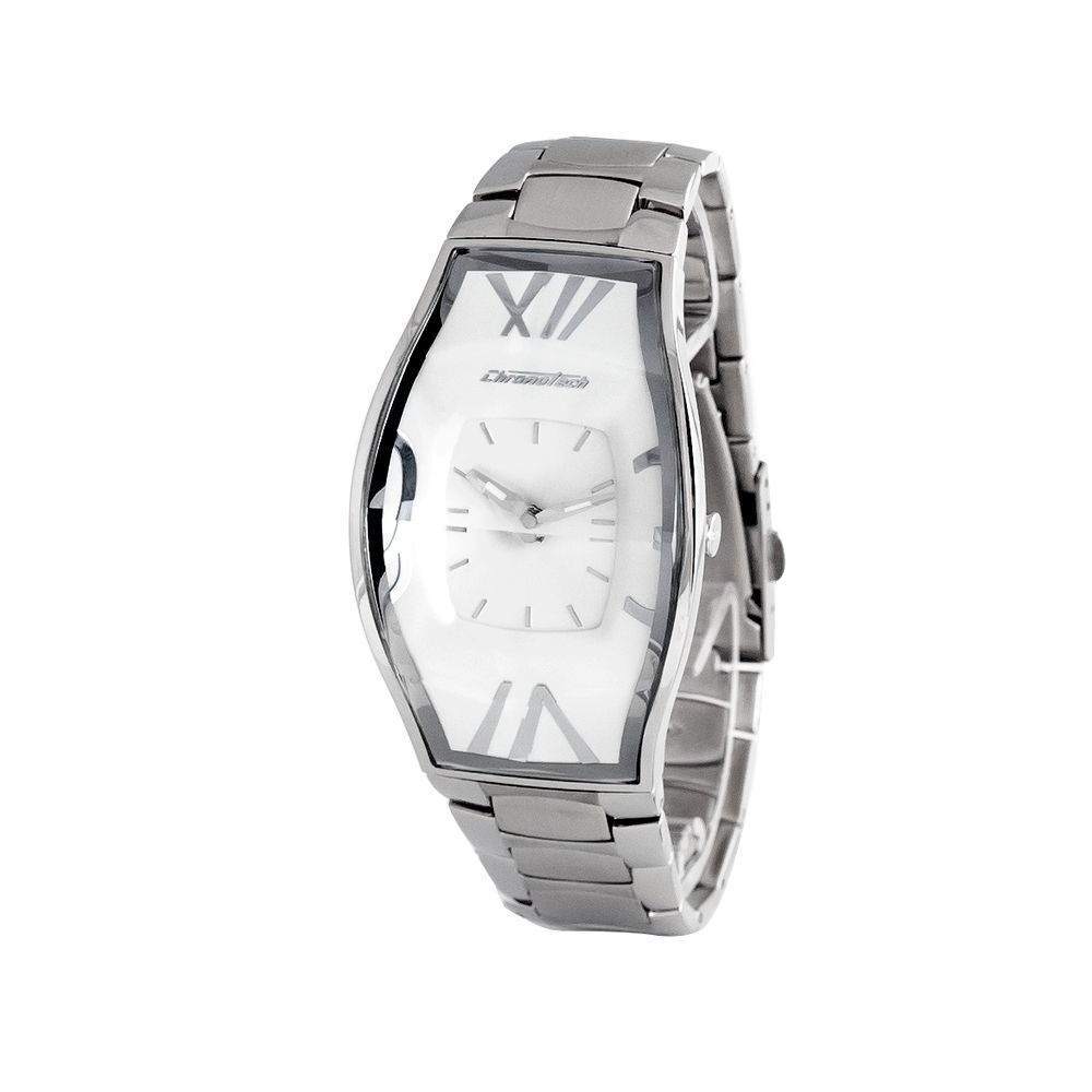 Chronotech Silver Steel Watch